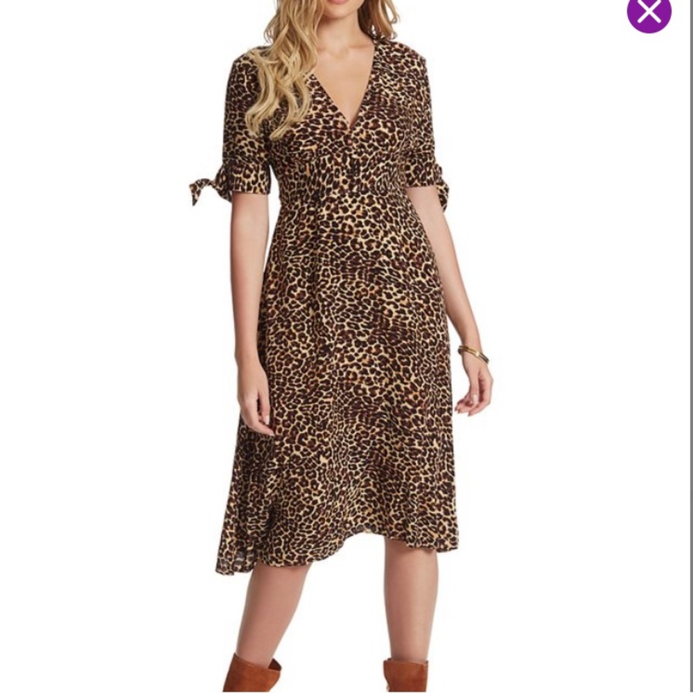 Jessica Simpson Leopard Midi Dress